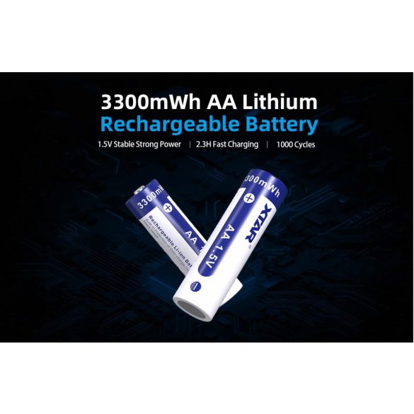 XTAR 14500 ( AA) 1.5V-OS 2000 mAh (3300 mWh) LITHIUM AKKU VÉDELEMMEL