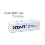 XTAR 14500 (AA) 3,6V-os 800mAh Li-ion akku védelemmel