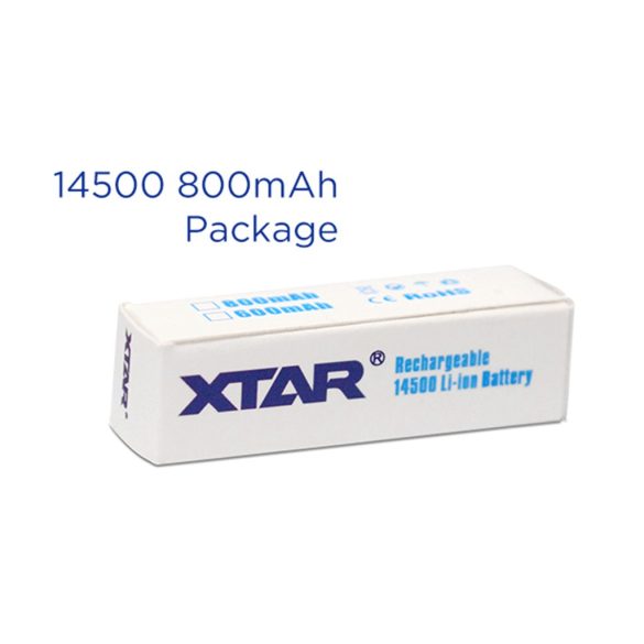 XTAR 14500 (AA) 3,6V-os 800mAh Li-ion akku védelemmel