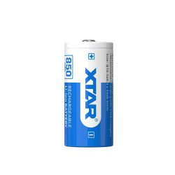 XTAR 16340 (R-CR123) 3,7V 850 mAh Li-ion akku védelemmel