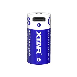 XTAR 16340 (R-CR123) 3,7V 900 mAh Li-ion akku védelemmel USB-C