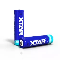 XTAR 18650 3,7V-os Li-ion akku védelemmel, 2600 mAh 6,2A