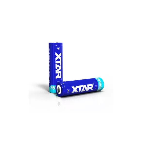 XTAR 18650 3,7V-os Li-ion akku védelemmel, 2600 mAh 6,2A