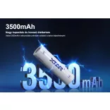 XTAR 18650 3,7V-os Li-ion akku 3500 mAh 10A RAW
