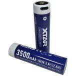 XTAR 18650 3,7V-os Li-ion akku védelemmel, 3500 mAh USB-C