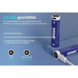 XTAR 18650 3,7V-os Li-ion akku védelemmel, 3500 mAh USB-C