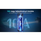 XTAR 18650 3,7V-os Li-ion akku védelemmel, 3500 mAh USB-C