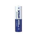 XTAR 18650 3,7V-os Li-ion akku védelemmel, 4000 mAh, 3,6V 10A + ajándék tokkal