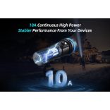 XTAR 18650 3,7V-os Li-ion akku védelemmel, 4000 mAh, 3,6V 10A + ajándék tokkal