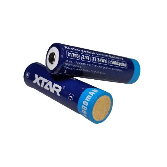 XTAR 21700 Li-ion akku védelemmel,4900mAh 10A