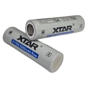 XTAR 21700 5000 RAW 3,6V Li-ion akku,5000mAh 70A (folyamatos 15A)