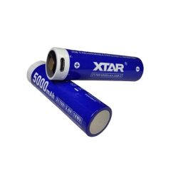   XTAR 21700 5000 USB-C 3,6V 10A Li-ion akku védelemmel,5000mAh