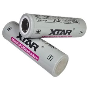 XTAR 21700HP 5000 RAW 3,6V Li-ion akku,5000mAh 90A (folyamatos 35A)
