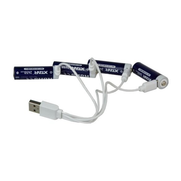 XTAR 14500 ( AA) 1.5V-OS 2450 mAh Li-ion akku védelemmel USB-C+TOK