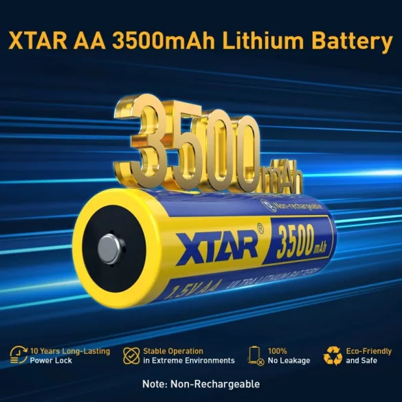 Xtar AA 1,5V-os litium elem 3500mAh
