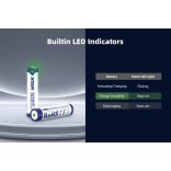 XTAR 10440 AAA 1.5V 1620 mWh 1000 mAh LITHIUM AKKU VÉDELEMMEL +LED