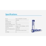 XTAR 10440 AAA 1.5V-OS 750 mAh (1200 mWh) LITHIUM AKKU,VÉDELEMMEL