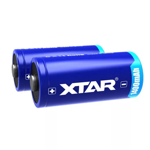 Xtar CR123A  1400mAh KT 3V-os litium elem