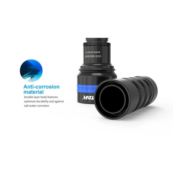 XTAR D06 1600 KT búvárlámpa,100m vízálló,1600lm mágneses pótméter
