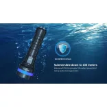XTAR D06 1600 KT búvárlámpa,100m vízálló,1600lm mágneses pótméter