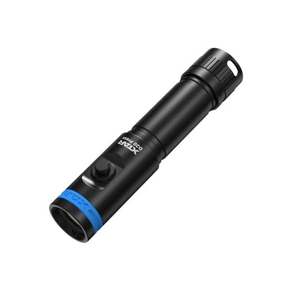 XTAR D20 PRESS 1200 SET búvárlámpa,100m vízálló,1200 lumen