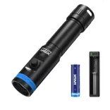 XTAR D20 PRESS 1200 SET búvárlámpa,100m vízálló,1200 lumen