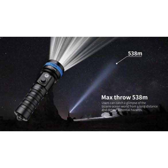 XTAR D26 1600S KT búvárlámpa,100m vízálló,1100lm