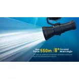 XTAR D28 3600 SET búvárlámpa,100m vízálló,3600lm+MC4S töltő+4x18650 akku