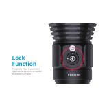 XTAR D28 3600 SET búvárlámpa,100m vízálló,3600lm+MC4S töltő+4x18650 akku