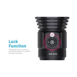 XTAR D28 3600 SET búvárlámpa,100m vízálló,3600lm+MC4S töltő+4x18650 akku