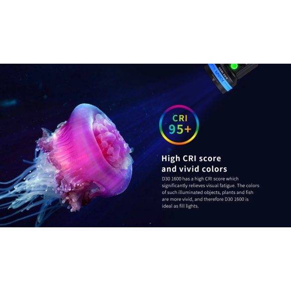 XTAR D30 1600 SET búvárlámpa,100m vízálló,1600lm+MC1 töltő+26650 akku