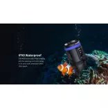 XTAR D30 4000 SET búvárlámpa,100m vízálló 4000lm+MC4S töltő+ 4x18650 akku