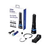 XTAR DH1 1600 SZET búvárlámpa,100m vízálló,1600 lm,+Li-ion akku,+ töltő