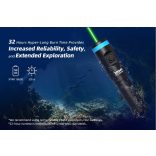 XTAR DL1 KT búvárlámpa,LÉZER POINTER ,50m vizálló