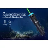 XTAR-DL1 KT búvárlámpa,LÉZER POINTER ,50m vizálló