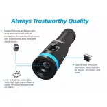 XTAR-DL1 KT búvárlámpa,LÉZER POINTER ,50m vizálló