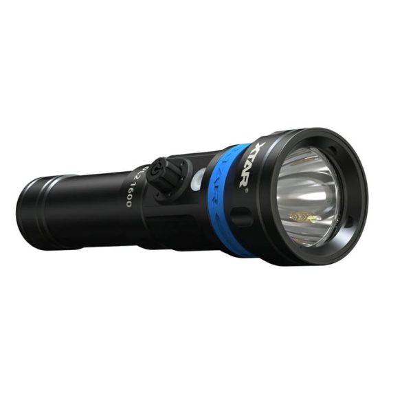 XTAR DL2 1600 KT búvárlámpa,100m vízálló,1600lm,lézer+LED