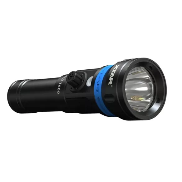 XTAR DL2 1600 KT búvárlámpa,100m vízálló,1600lm,lézer+LED