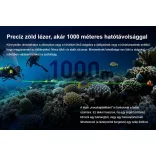 XTAR DL2 1600 KT búvárlámpa,100m vízálló,1600lm,lézer+LED