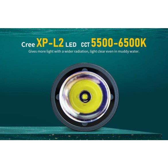 XTAR DS1 KT búvárlámpa,100m vízálló 1000lm mágneses pótméter