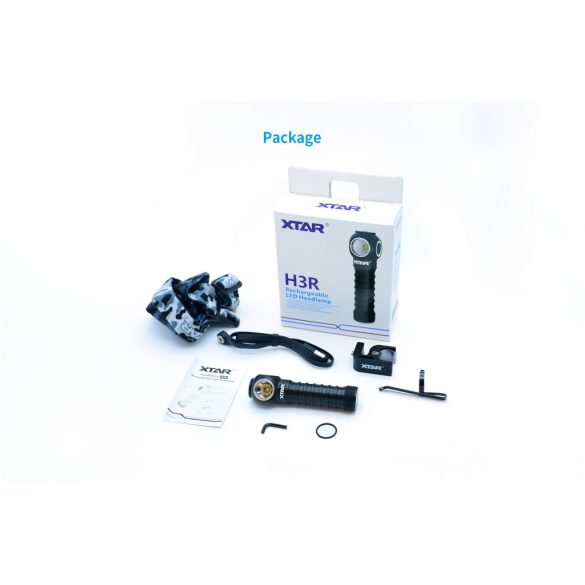 XTAR H3R fejlámpa,mágneses töltővel,LED Cree XP-L V6,1000 lumen