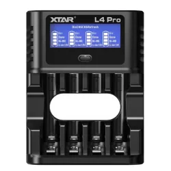 XTAR L4 PRO KT smart akkutöltő 4x1,5v Li-ion és 1,2V Ni-Mh AA/AAA akkukhoz,USB