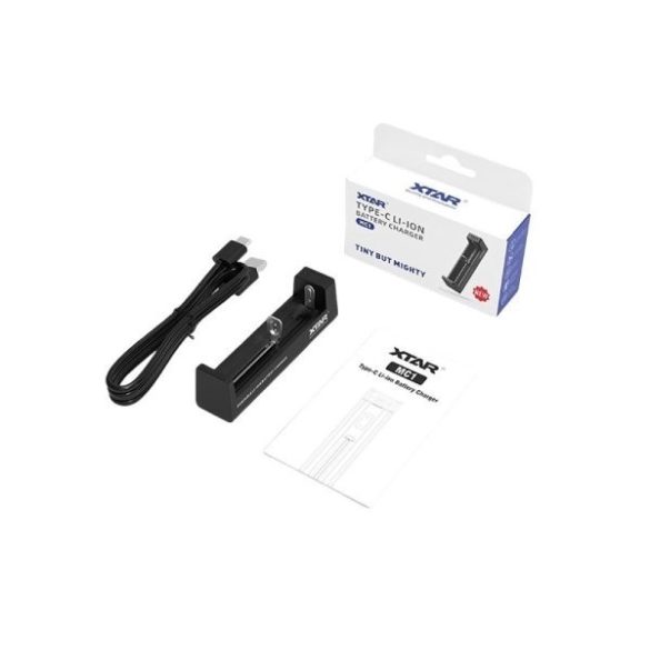 XTAR MC1-C NEW! akkutöltő 1db lithium akkuhoz DC 5V/1A