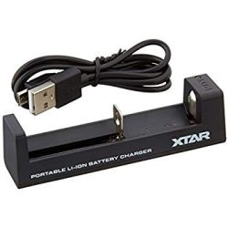  XTAR MC1 akkutöltő (DC 5V/0,5A) 1 csatornás,3,6/3,7V-os Li-ion akkuhoz  USB-C