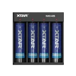 XTAR MC4S akkutöltő 4db lithium/Ni-Mh akkuhoz