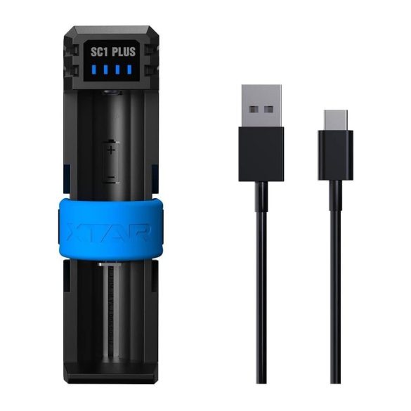 XTAR SC1 PLUS  gyorstöltő 1818650-26650 Li-ion/Ni-MH 3A +POWER BANK