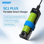 XTAR SC1 PLUS  gyorstöltő 1818650-26650 Li-ion/Ni-MH 3A +POWER BANK