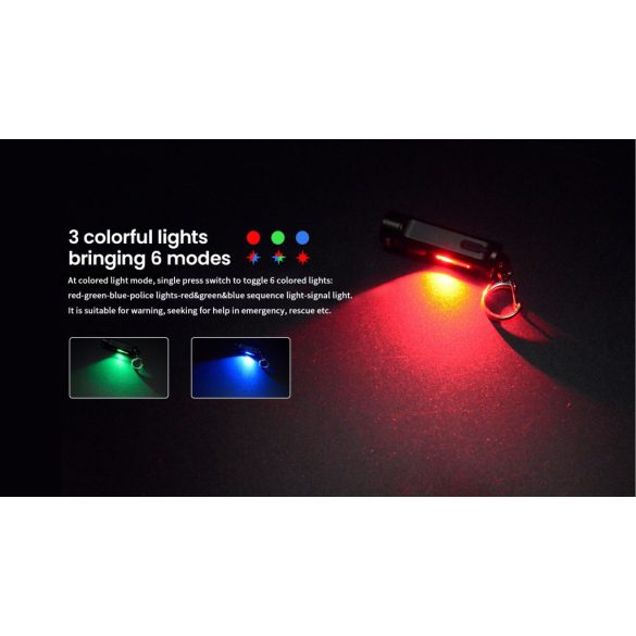 XTAR T1 MINI ultralight zseblámpa 500lm USB UV lámpával