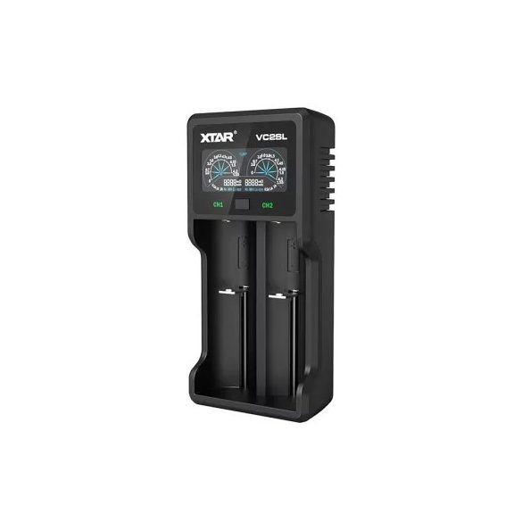 XTAR VC2SL akkutöltő 2db akkuhoz (Li-ion,Ni-Mh,Ni-Cd)+reaktiválás