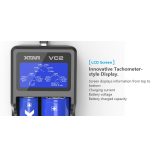 XTAR VC2 akkutöltő 2 csatornás Li-ion akkukhoz 3,6/3,7V